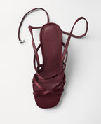 Mim shoes Sandalia de tacón NORI BURDEOS SATIN