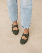 Mim shoes Zapato plano FLO KAKI