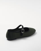 Mim shoes Zapato plano LIBE OLIVA SATIN