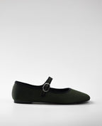 Mim shoes Zapato plano LIBE OLIVA SATIN