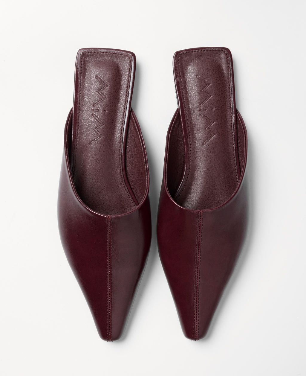 Mim shoes Zapato plano PASH BURDEOS
