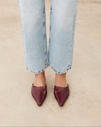 Mim shoes Zapato plano PASH BURDEOS