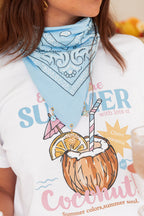 MINAKO Bleu - Foulard Charms