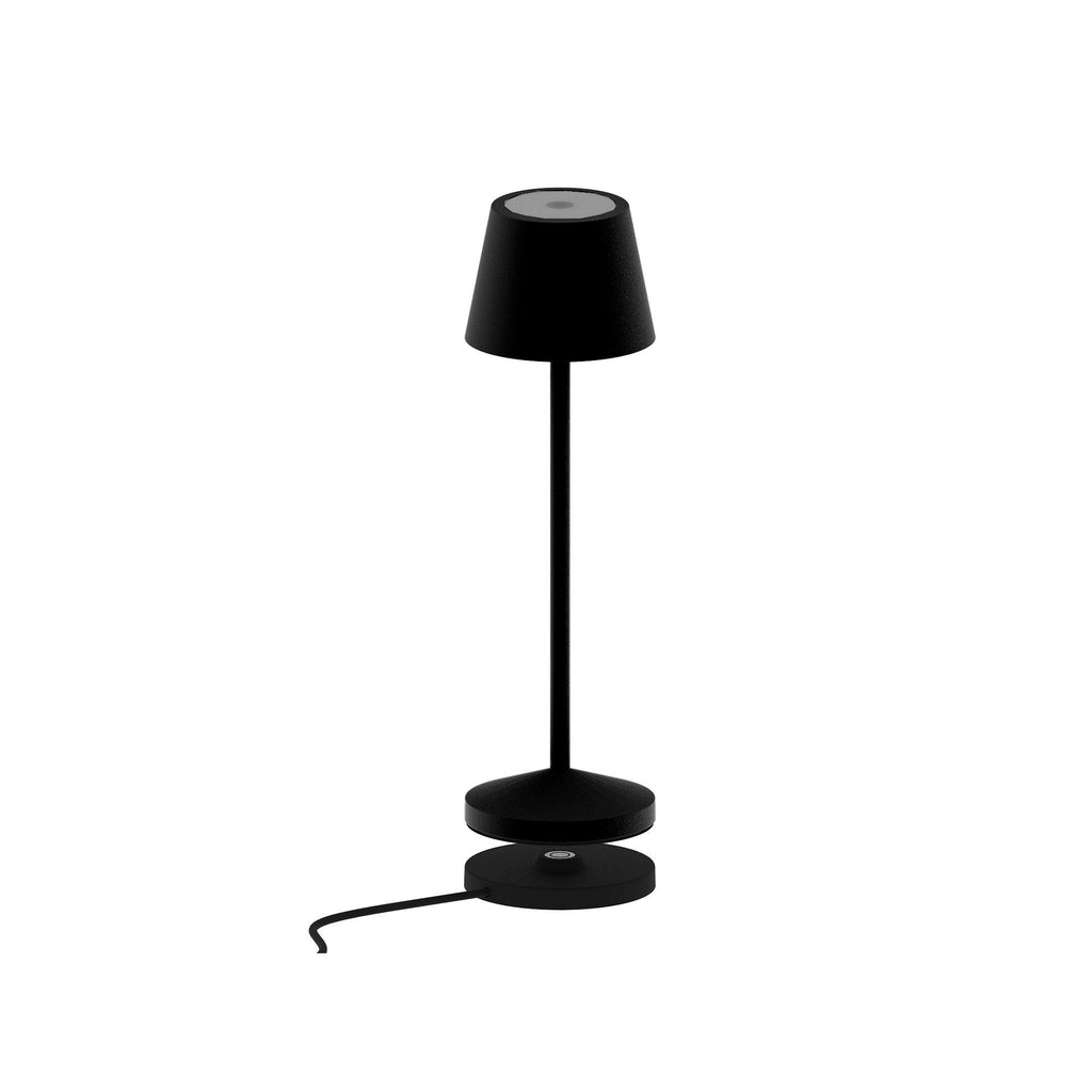 Emily - Lampe De Table Sans Fil - Acier - Noir