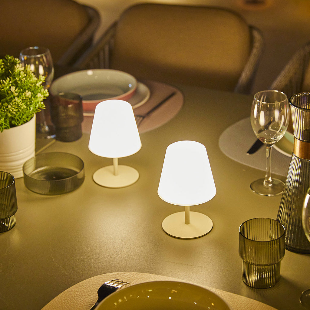 Lampe De Table Sans Fil - Twins Cream