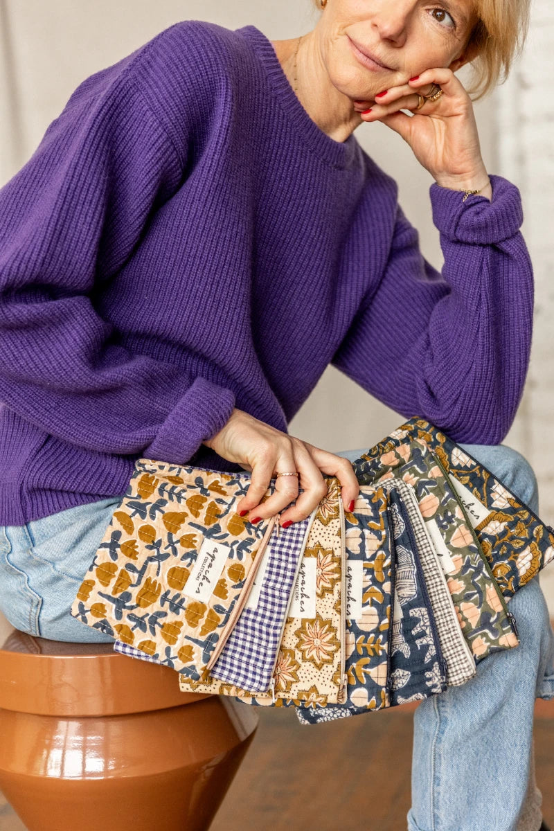 Mini Pochette Mana "Ours" - Orage