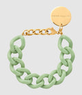 Vanessa Baroni - Bracelet Mini Flat Chain Pistachio - Femme