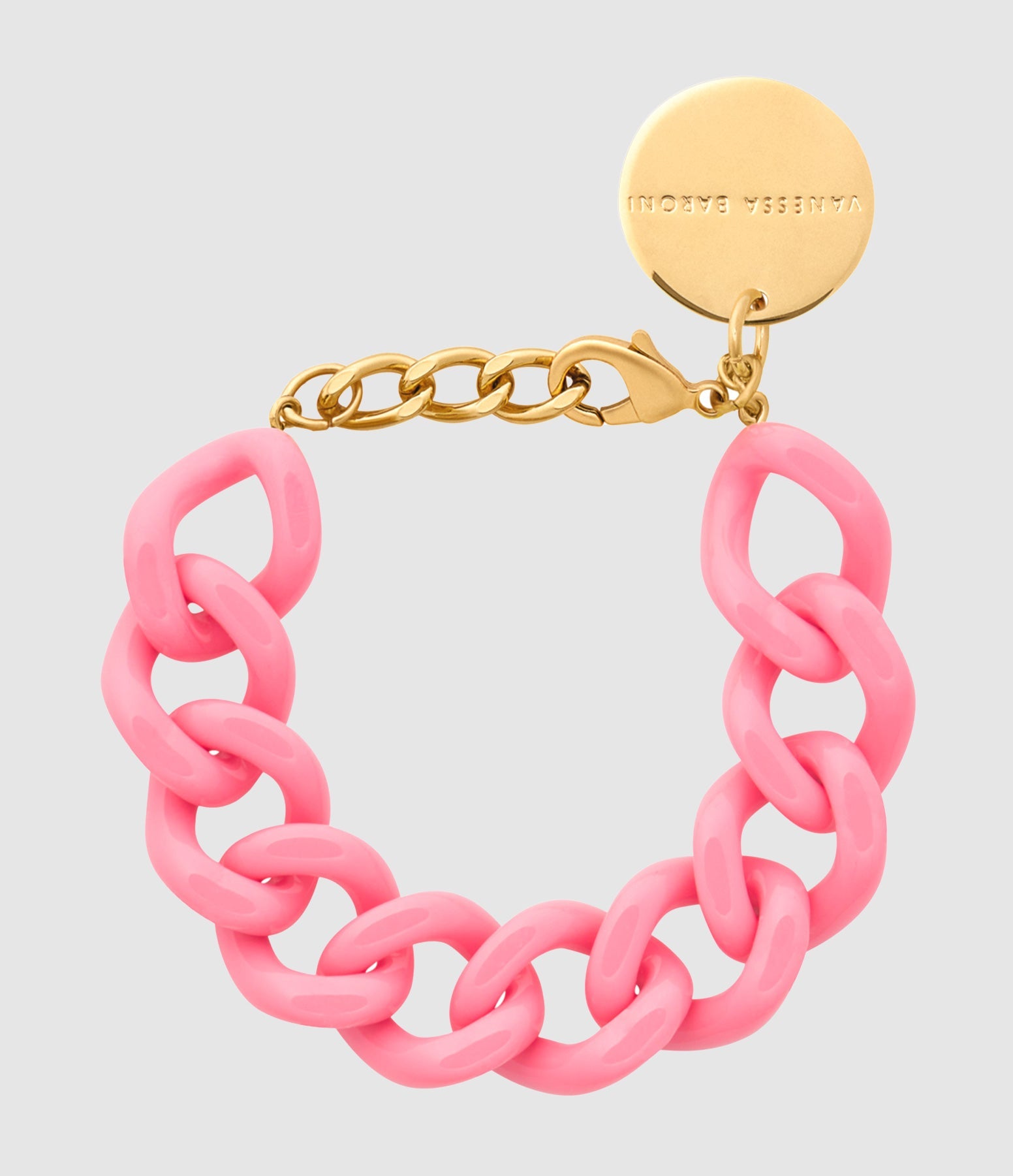 Vanessa Baroni - Bracelet Flat Chain Raspberry - Femme