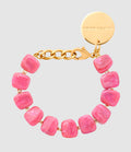 Vanessa Baroni - Bracelet Mini Organic Shaped Raspberry Marble - Femme