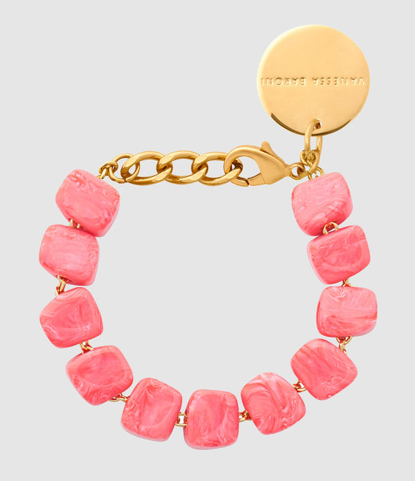 Vanessa Baroni - Bracelet Mini Organic Shaped Strawberry Icecream - Femme