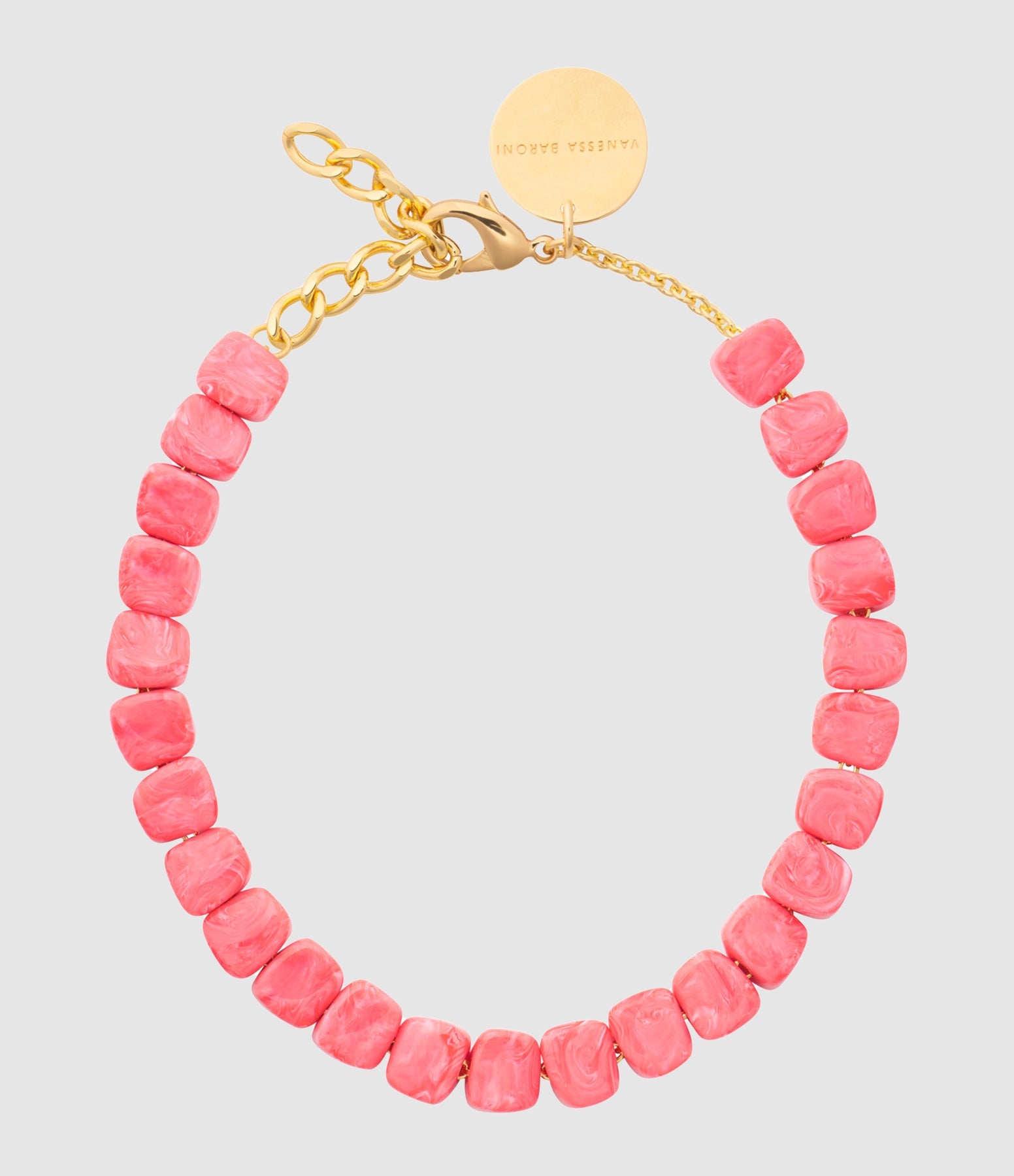 Vanessa Baroni - Collier Mini Organic Shaped Strawberry Icecream - Femme