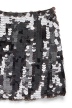 Jupe Courte À Sequins Marron