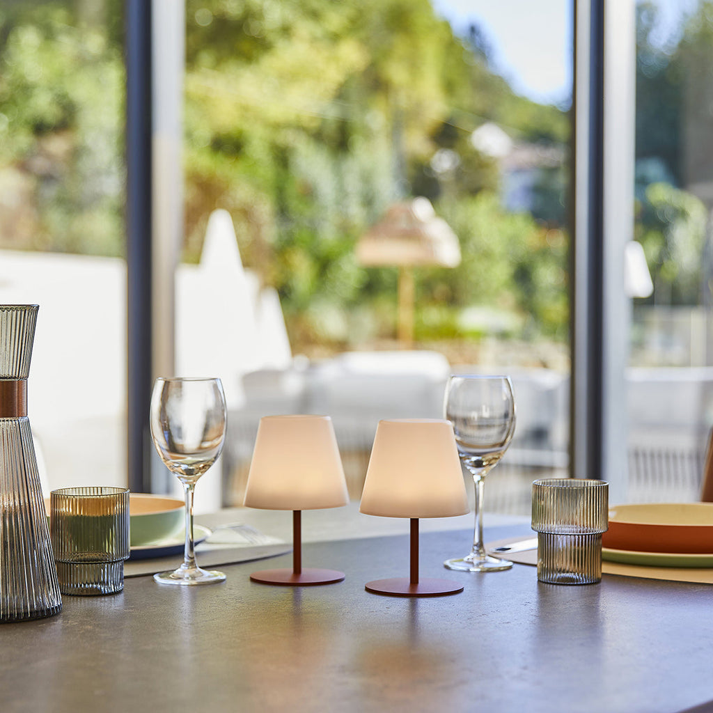 Lampe De Table Sans Fil - Twins Terracota