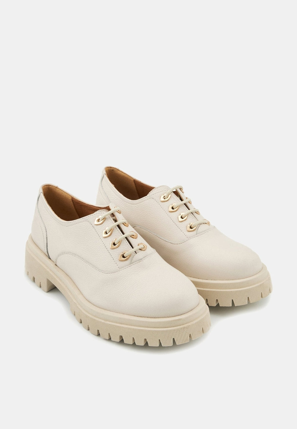 Miranda - Cuir Grainé Blanc Cassé - Bons Baisers - The Bradery
