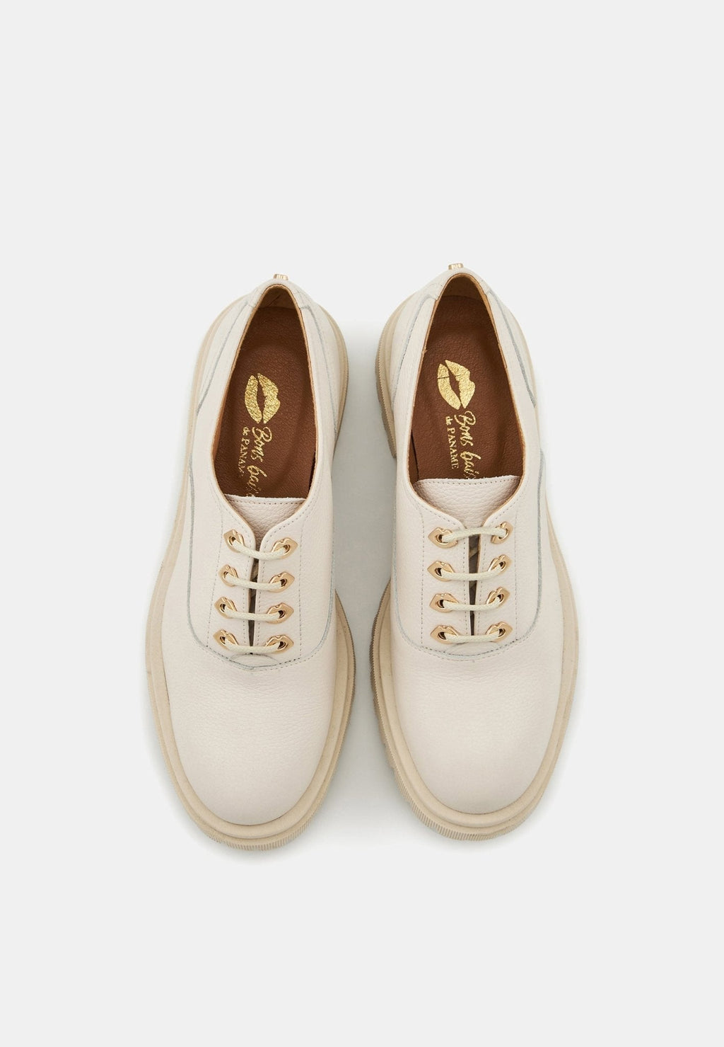 Miranda - Cuir Grainé Blanc Cassé - Bons Baisers - The Bradery