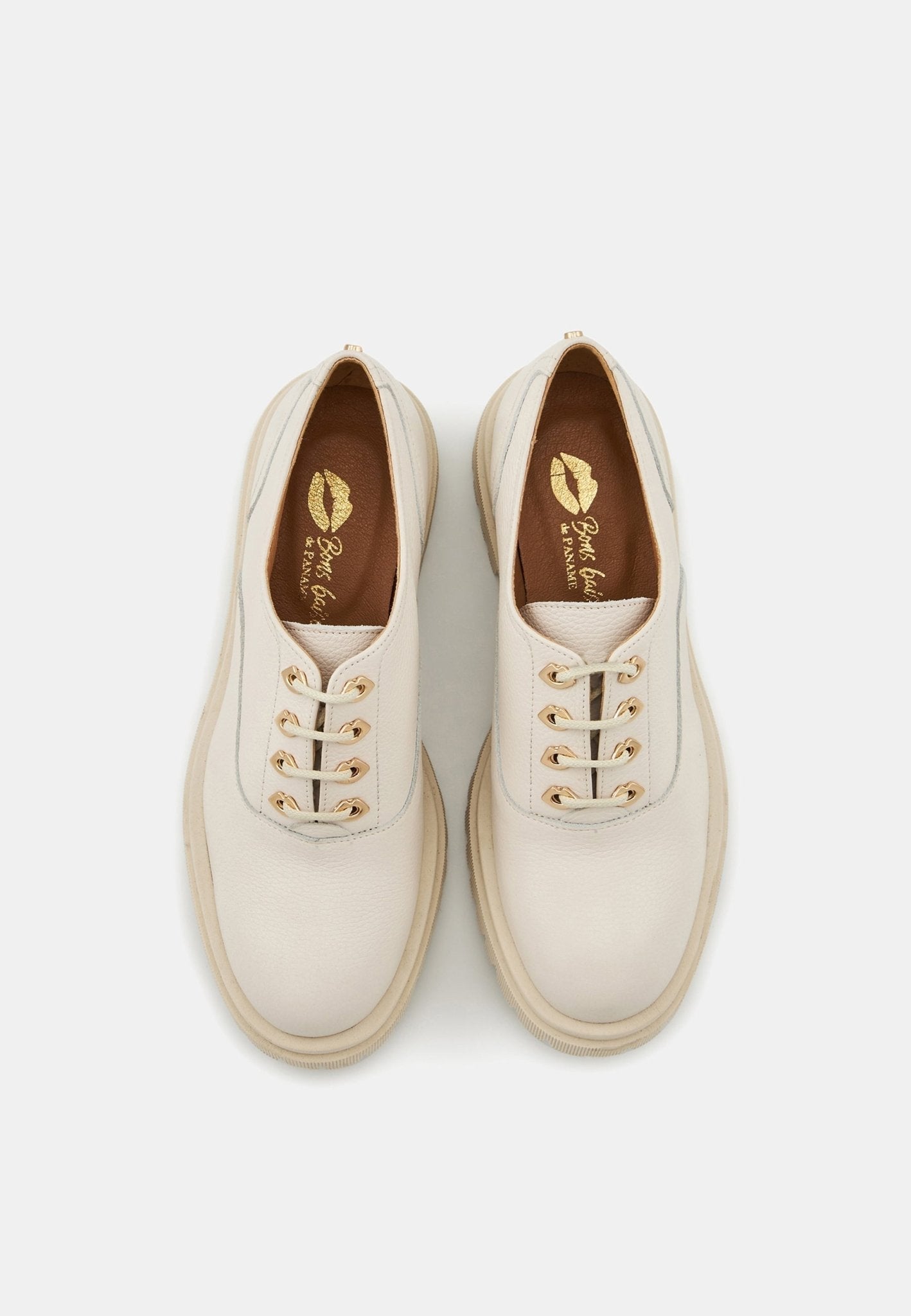 Miranda - Cuir Grainé Blanc Cassé - Bons Baisers - The Bradery