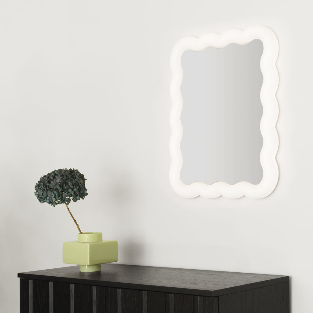 Illu - Miroir lumineux LED - 65 X 50 Cm - Blanc