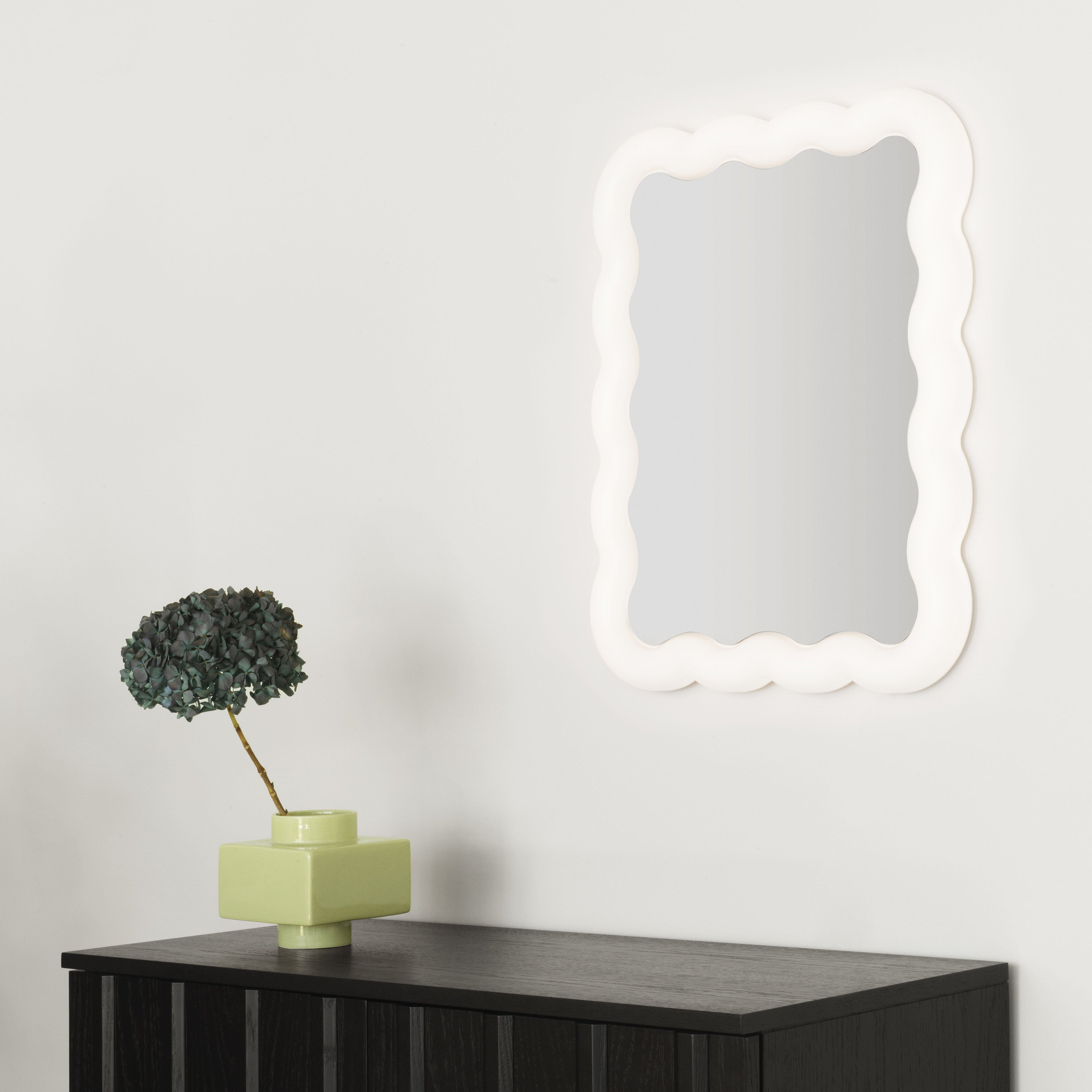 Illu - Miroir lumineux LED - 65 X 50 Cm - Blanc