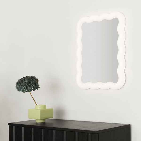 Illu - Miroir lumineux LED - 65 X 50 Cm - Blanc