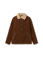 Warm cappuccino wool outerwear