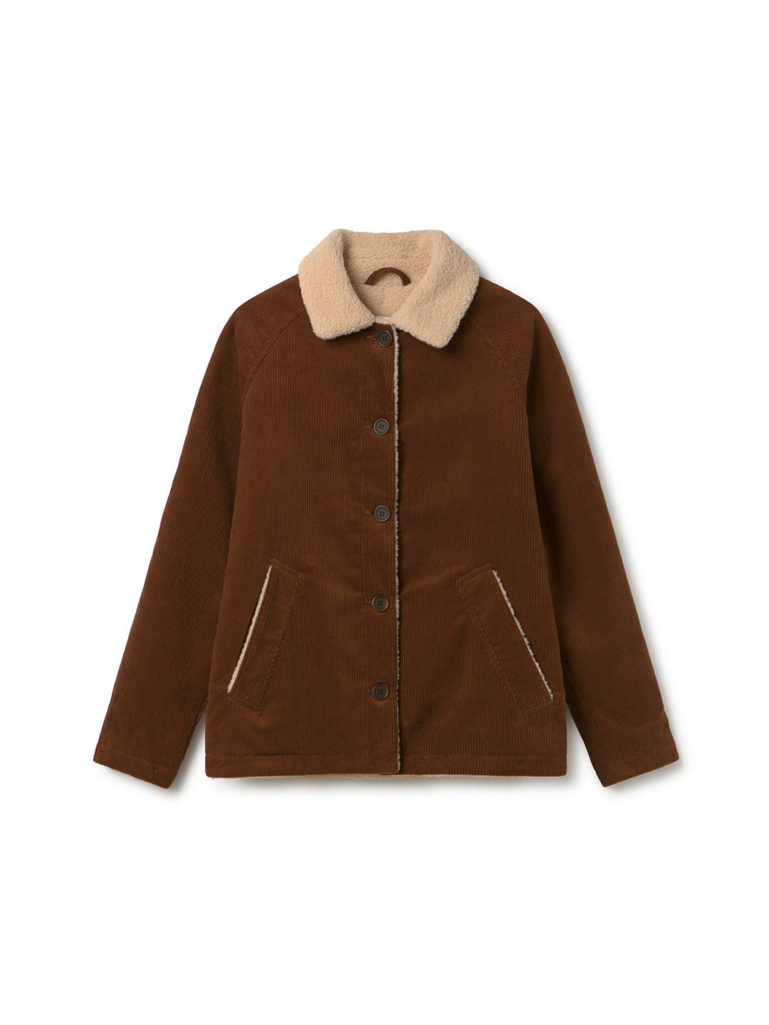 Warm cappuccino wool outerwear