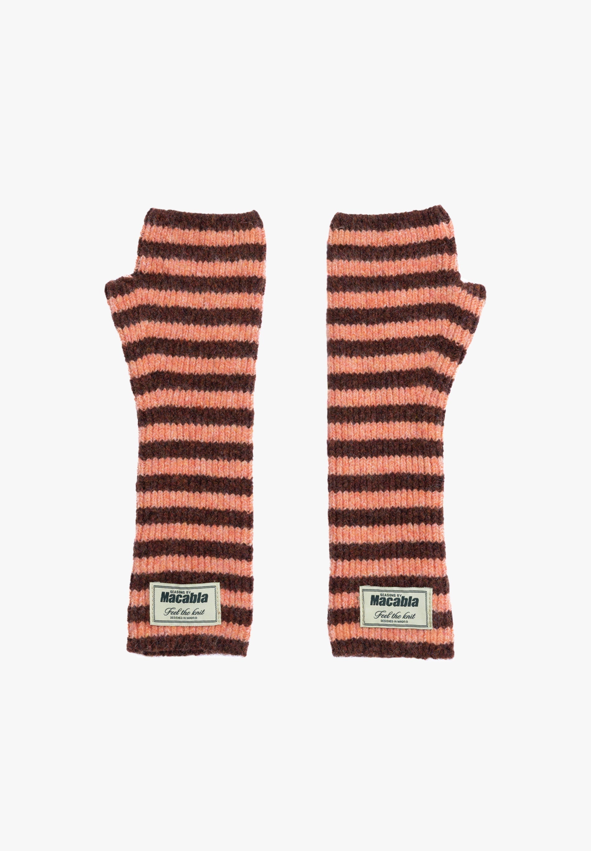 Moufles Marron Et Orange