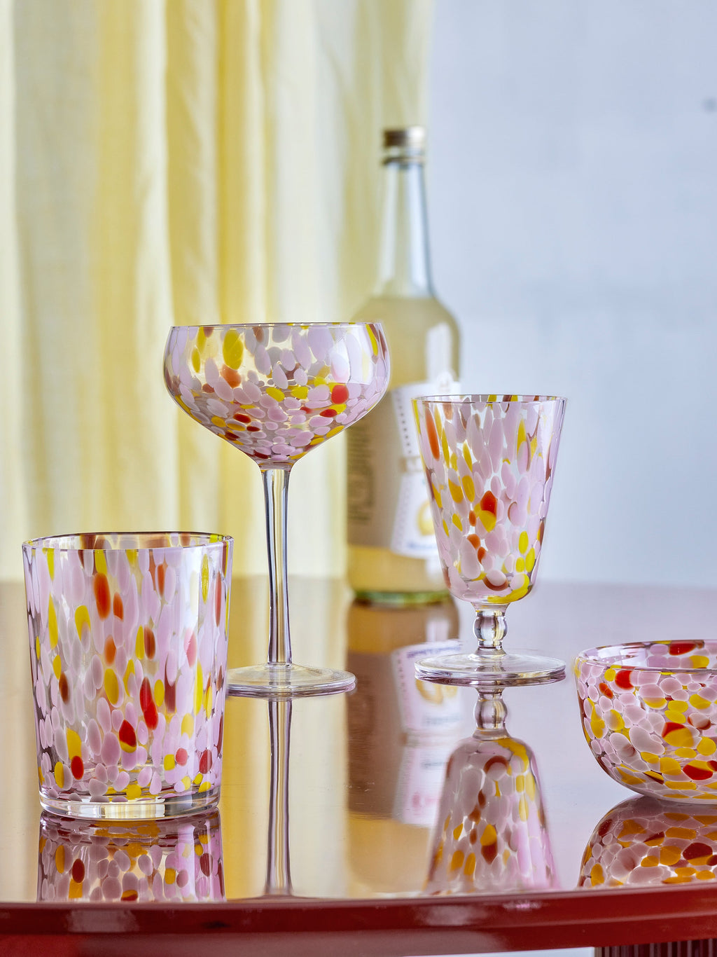 Lilya - Bol - Rose Poudré - Verre