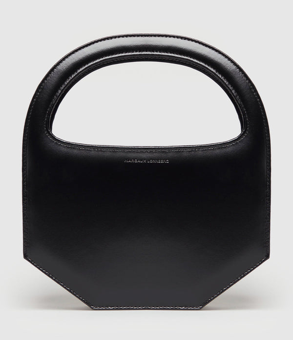 Margaux Lonnberg - Sac Erin Cuir Lisse Noir - Femme