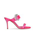 Manolo Blahnik Chivela Satin Heel Sandals - Pink - Femme