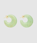 Vanessa Baroni - Boucles D'Oreilles Moon Jade - Femme