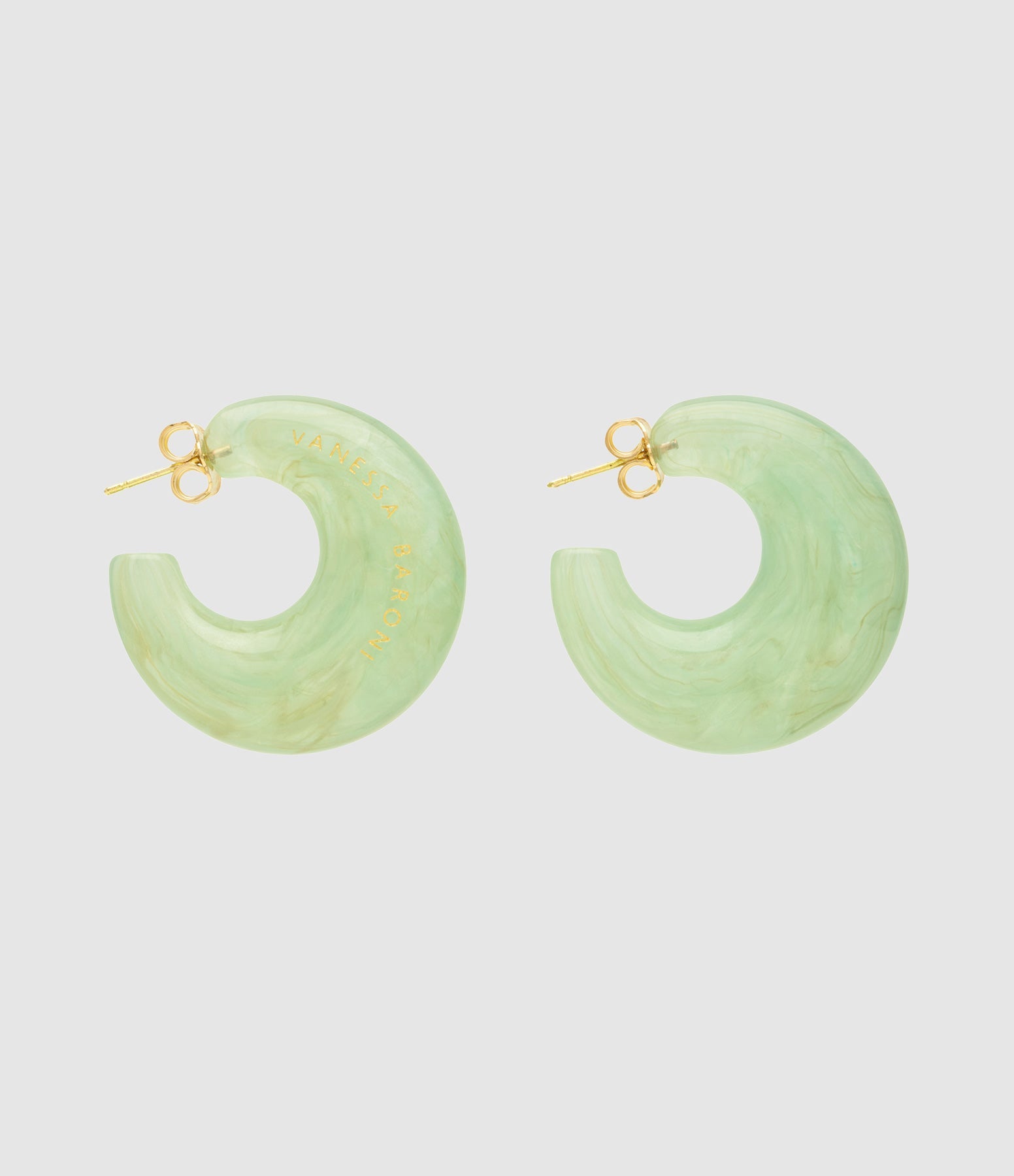 Vanessa Baroni - Boucles D'Oreilles Moon Jade - Femme