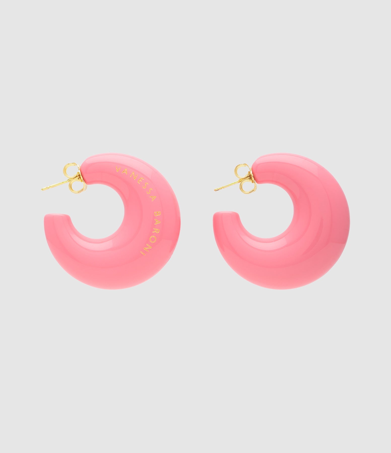 Vanessa Baroni - Boucles D'Oreilles Moon Raspberry - Femme