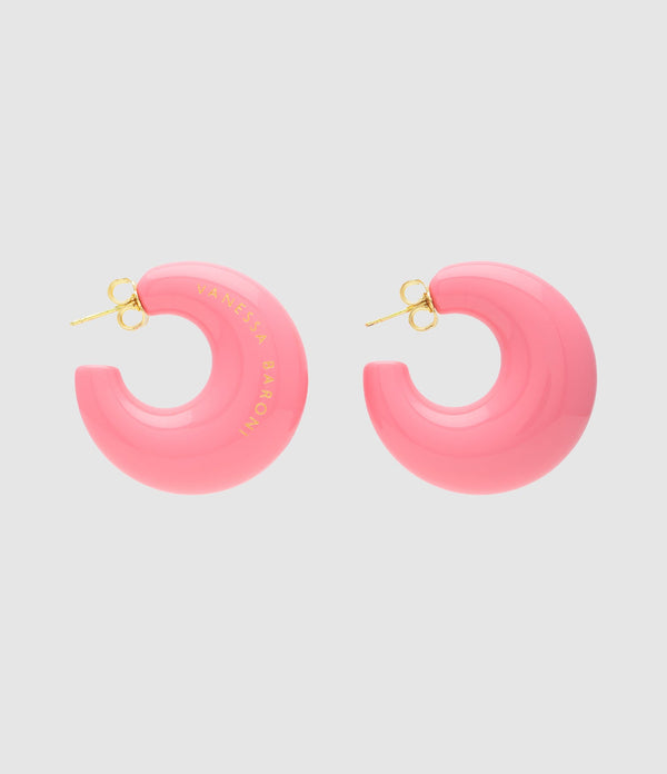 Vanessa Baroni - Boucles D'Oreilles Moon Raspberry - Femme