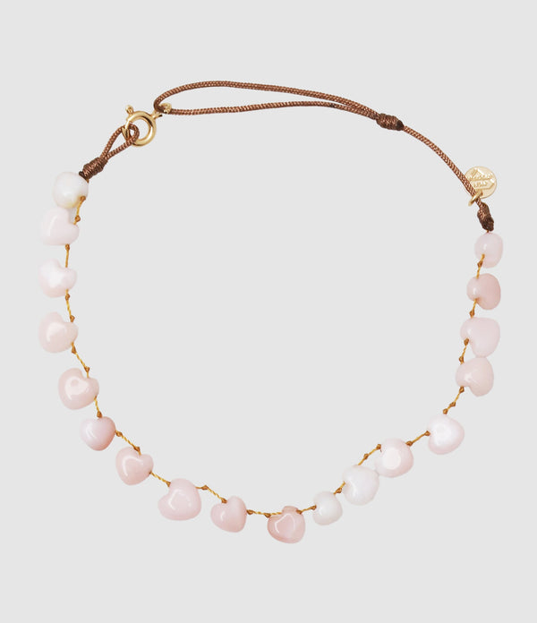 Mon Precieux Gem - Bracelet De Cheville Cœur Opale - Femme