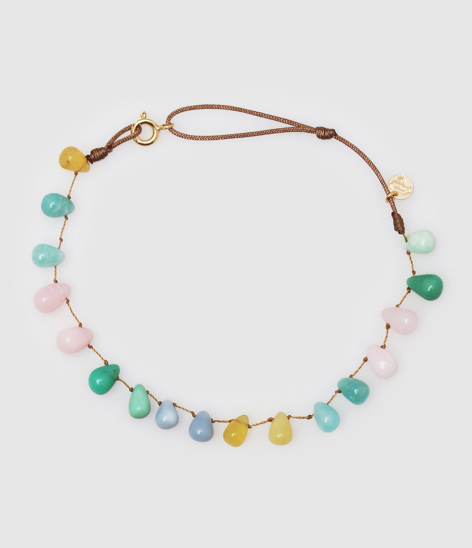 Mon Precieux Gem - Bracelet De Cheville Goutte Opale Multicolore - Femme