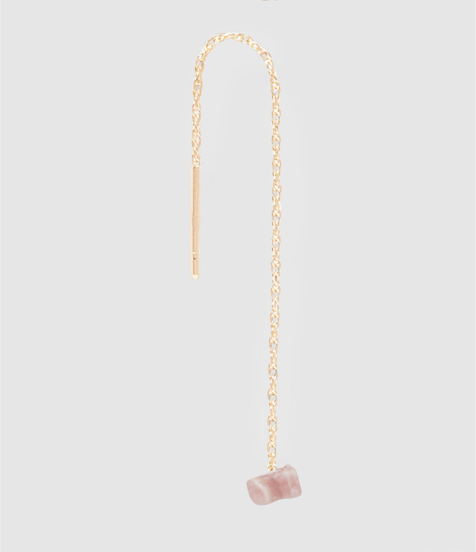 Mon Precieux Gem - Boucle D'Oreille Chaîne Courte Pépite Opale (Vendue À L'Unité) - Femme