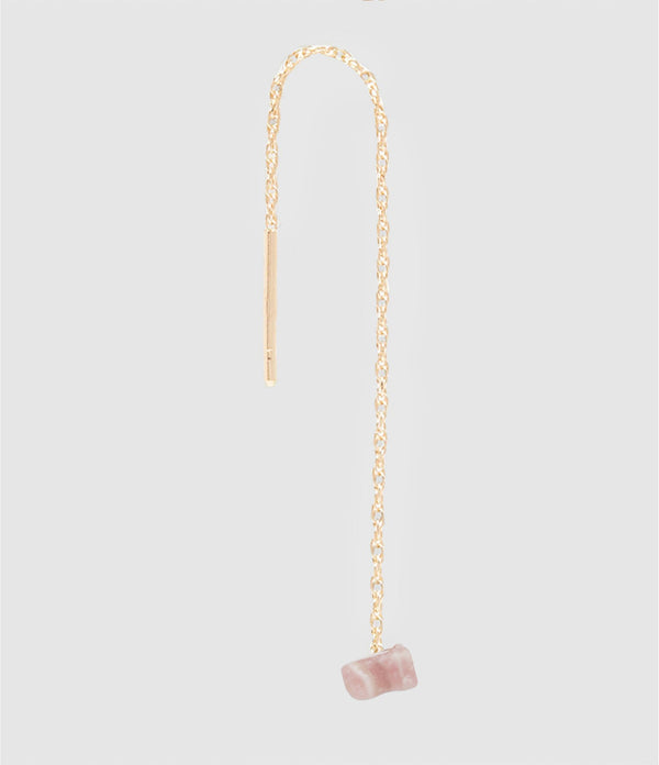 Mon Precieux Gem - Boucle D'Oreille Chaîne Courte Pépite Opale (Vendue À L'Unité) - Femme