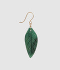 Mon Precieux Gem - Boucle D'Oreille Feuille L Jade (Vendue À L'Unité) - Femme