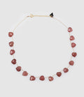 Mon Precieux Gem - Collier Cœur Facettes Strawberry Quartz Rose - Femme
