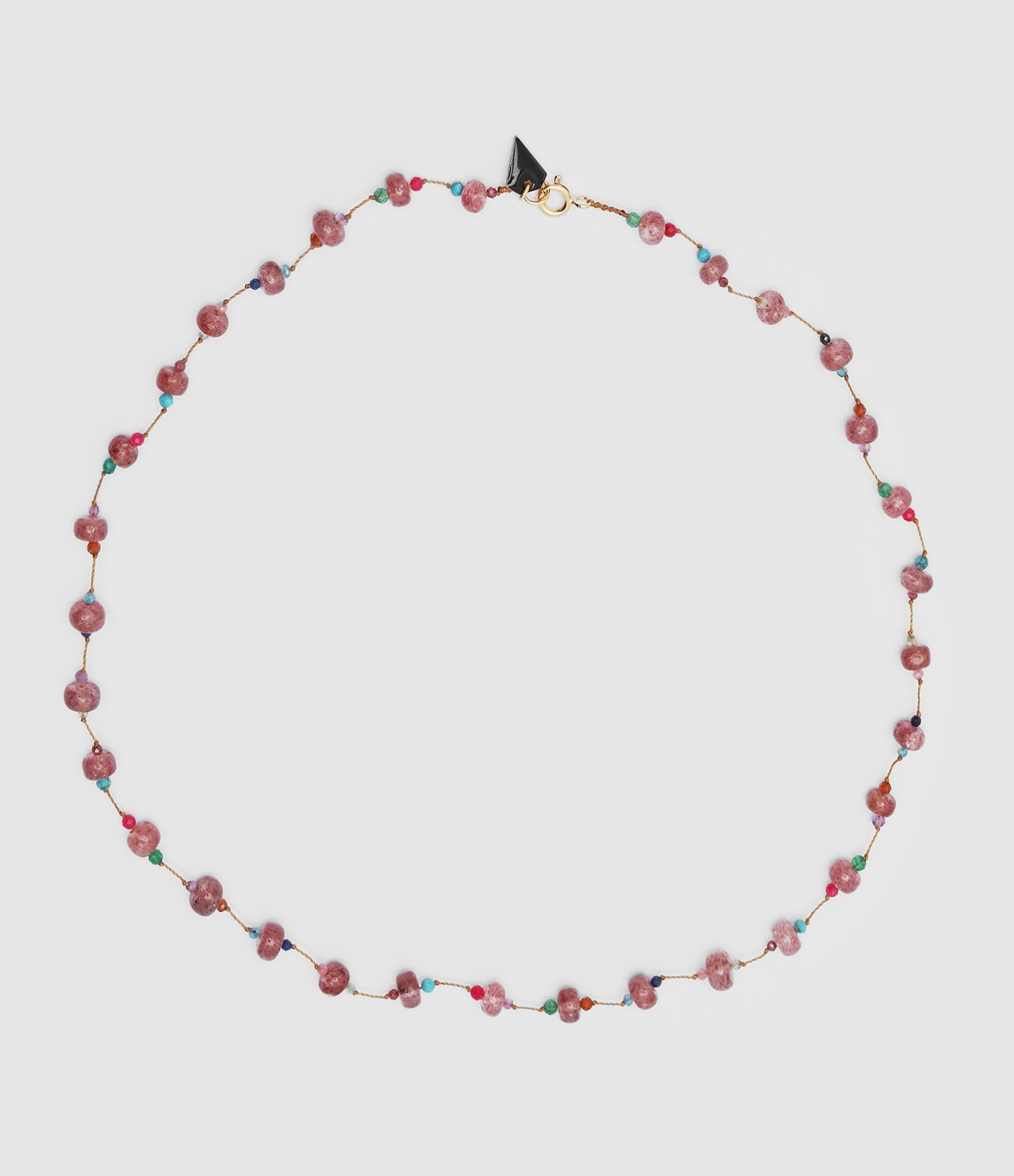 Mon Precieux Gem - Collier Jellies Strawberry Quartz Rose - Femme