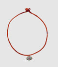 Mon Precieux Gem - Collier Œil Protecteur Xl Tissu Orange - Femme