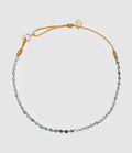 Mon Precieux Gem - Bracelet De Cheville Candies Émeraude Cordon Moutarde Vert - Femme