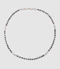 Mon Precieux Gem - Collier Perles Africaines Chrysoprase Noire Opale Rose - Femme