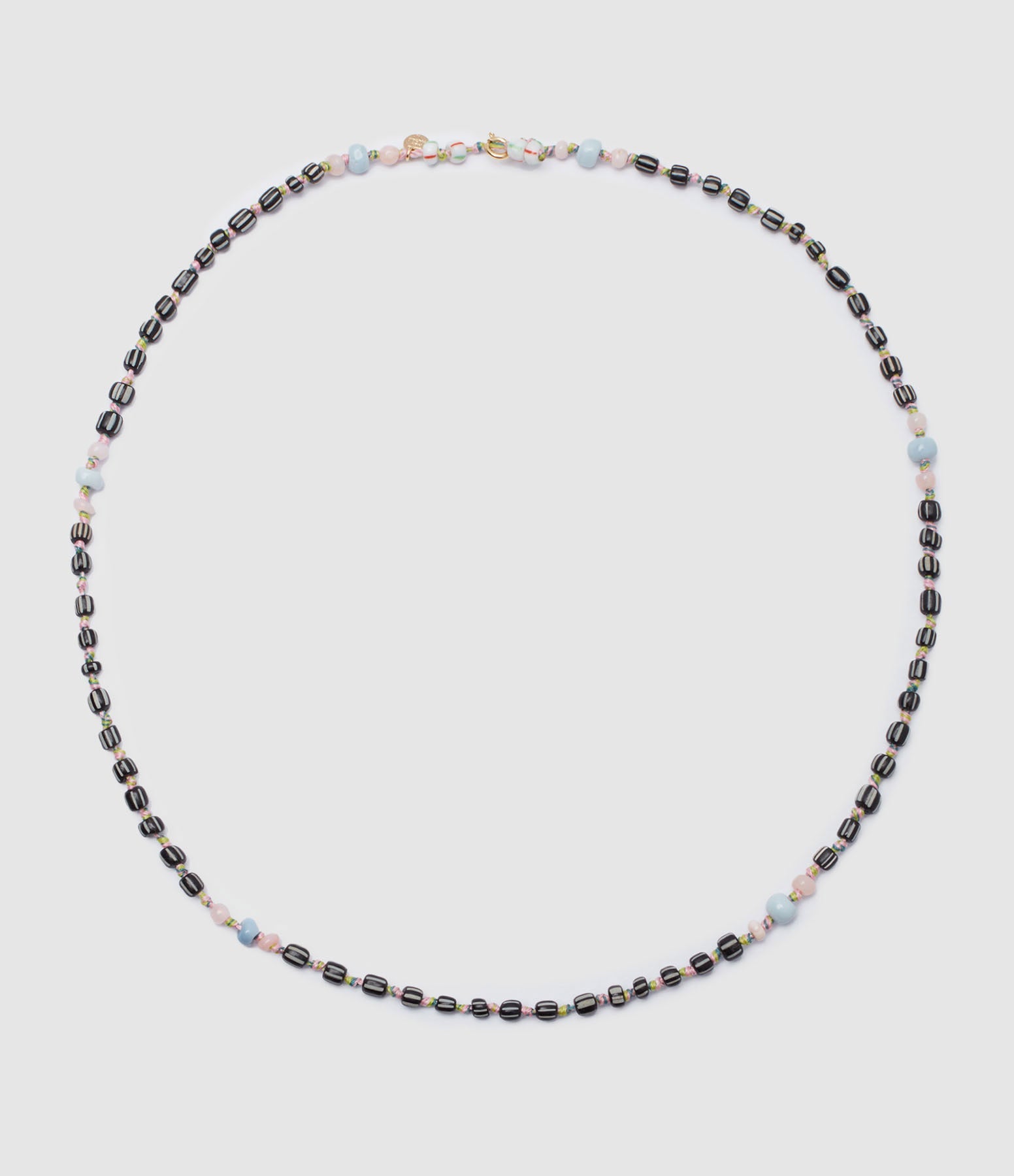 Mon Precieux Gem - Collier Perles Africaines Chrysoprase Noire Opale Rose - Femme