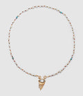 Mon Precieux Gem - Collier Candies Œil Améthyste Diamant Perles Turquoise - Femme