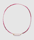 Mon Precieux Gem - Collier Rolla Bolla Opale Rose Et Candies Rubis Rose - Femme