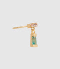 Mon Precieux Gem - Boucle D'Oreille Émeraude Vert (Vendue À L'Unité) - Femme