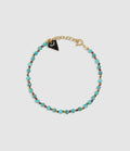 Mon Precieux Gem - Bracelet Candies Facettes Turquoise Cordon Multicolore - Femme
