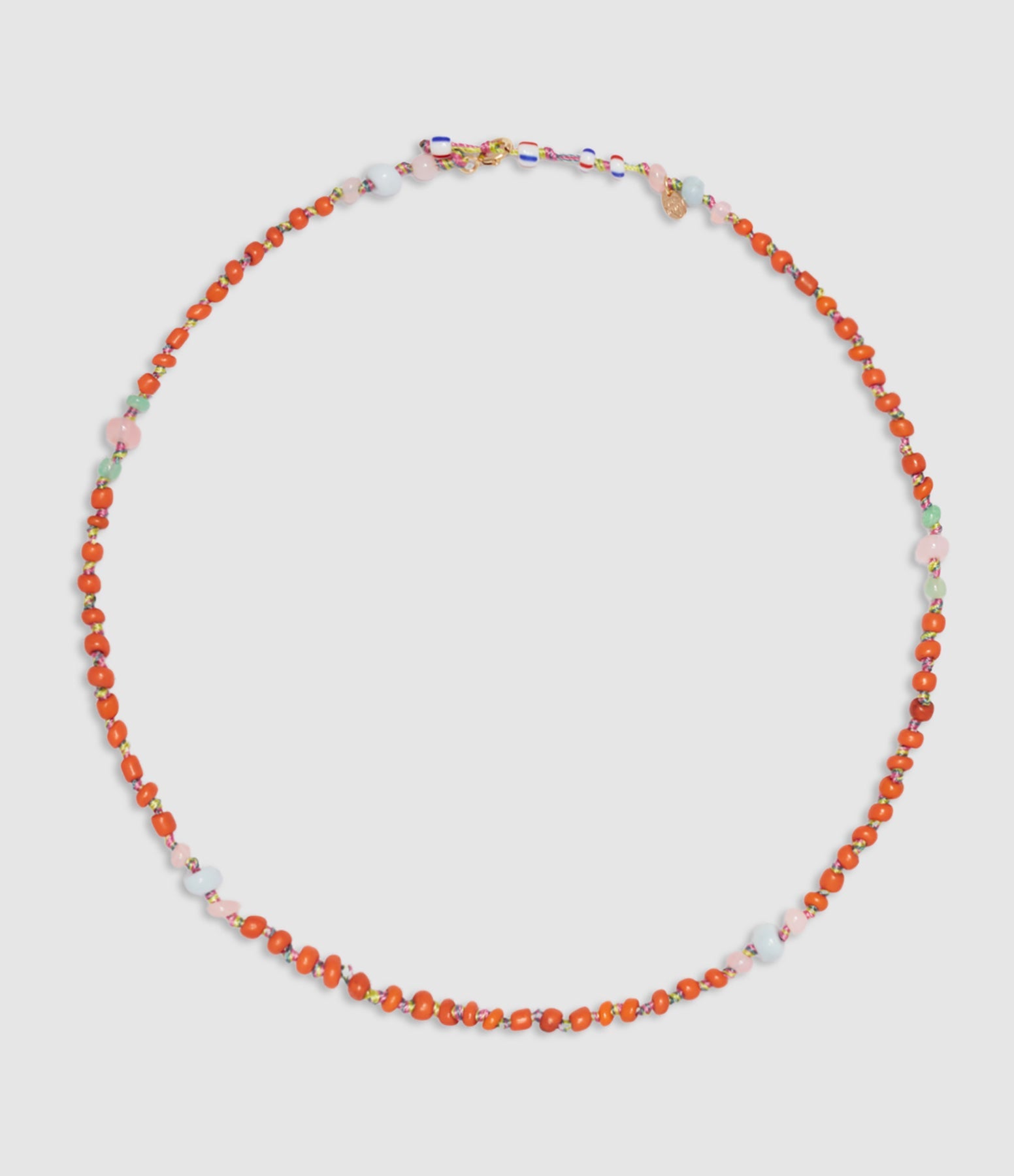 Mon Precieux Gem - Collier Perles Africaines Orange - Femme