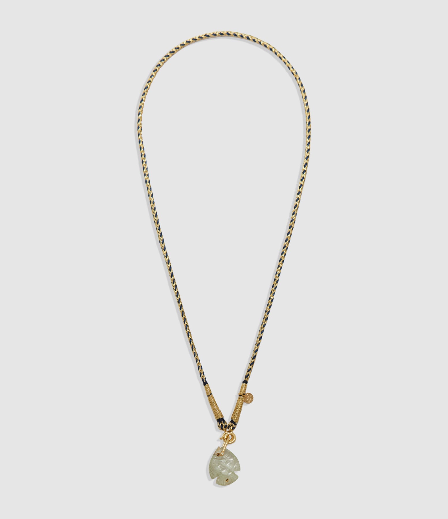 Mon Precieux Gem - Collier Cordon Marine Poisson Améthyste Verte - Femme